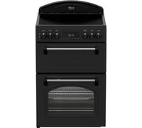 Leisure Classic CLB60ECK 60cm Single Oven Electric Cooker with Ceramic Hob - Black - A/A Rated, Black