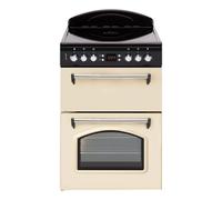 Leisure CLB60ECC 60cm Double Oven Electric Range Cooker - Cream, Multifunction Main Oven, Conventional Top Oven & Grill, Ceramic Hob, LED Timer, A Rated Efficiency, Stylish Traditional Design