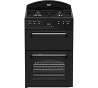 Leisure CLB60GCK 60cm Wide Classic Range Style Gas Cooker - Black - A+ Rated, H90 x W60 x D60 (cm)