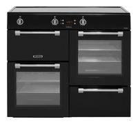 Leisure Cookmaster CK100D210K 100cm wide Electric Range Cooker with Induction Hob - Black - A/A Rated, Black