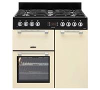 Leisure CK90G232K 90cm Wide Cookmaster Gas Range Cooker in Black