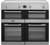 Leisure Cuisinemaster CS100D510X 100cm wide Electric Range Cooker with Induction Hob - Stainless Steel - A/A Rated, Stainless Steel