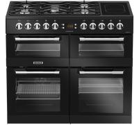 LEISURE Cuisinemaster CS100F520K Dual Fuel Range Cooker - Black, Black