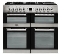 Leisure Cuisinemaster CS100F520X 100cm wide Dual Fuel Range Cooker with Gas Hob - Stainless Steel - A/A/A Rated