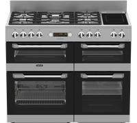 Leisure Cuisinemaster CS110F722X 110cm Dual Fuel Range Cooker with Gas Hob - Stainless Steel - A/A/A Rated, Stainless Steel
