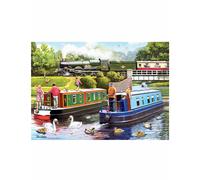 Leisure days No.10 Day on the Canal 1000 Piece Jigsaw Puzzles for Adults and Kids Age 12 Years Up