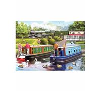 Leisure days No.10 Day on the Canal 1000 Piece Jigsaw Puzzles for Adults and Kids Age 12 Years Up26x38cm