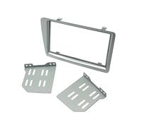 LEISURE DIRECT CD RADIO DOUBLE DIN FACIA FASCIA PANEL SURROUND SILVER FOR HONDA CIVIC EP2 EP3 2001-2006