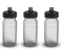 Leisure Lakes Bikes Cube Feather 3 Pack Cycling Drink Bottles (Transparent, 500ml)