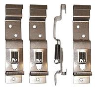leisure MART 4 x Trailer number plate clips or holders spring loaded stainless steel Pt no. LMX2104