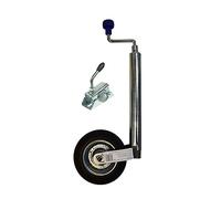 leisure MART 48mm Jockey Wheel and Clamp with Solid Wheel for Trailers and Caravans LMX2401