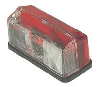 leisure MART Red/white outline marker light lamp for trailer (e) approved Pt no. LMX983