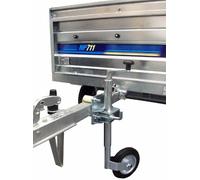leisure MART Trailer caravan Jockey Wheel 34mm with steel wheel and split clamp with FIXING KIT Pt no. LMX1592