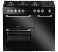 LEISURE PR100F530K 100 cm Dual Fuel Range Cooker - Black, Black