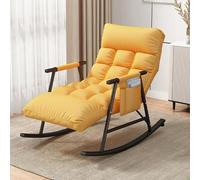 Leisure Rocking Chair,Leisure Chair，Modern Bedroom Rocking Chair,Comfortable Living Room Sofa Lounger,Garden Lounge Chair with Armrests, Indoor Breathable Camping Rocking Chair, Ergonomic Ch