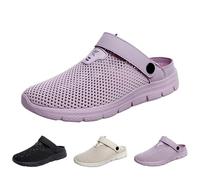Leisure Sandals, Slip-On Trekking Sandals, Orthopaedic Sandals, Mules, Mesh Sabot Summer Slippers, Men's Clogs, Women, Breathable Garden Shoes with Non-Slip Soft Sole, pink, 10 UK