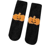 Leisure Socks Gifts for Women Breathable Stretchy Pumpkin Bat Cute Printed Halloween Socks Leisure Socks Gifts for Women Breathable Stretchy (Black, One Size)