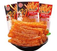 Leisure spicy strips， Latiao, Traditional gluten，Nostalgia Spicy Strips, super spicy spicy stick, Chinese snack, delicious Instant classic hot&spicy flavor snack, Vegan,Sweet and spicy snacks (20bag)