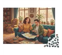 Leisure Time 1000 Piece Jigsaw Puzzle,Premium,Adults & Kids 14+ Afternoon Tea,Impossible Challenge,Educational Toy,Home Wall Decor,Gift Idea,Stress Relief 70x50cm