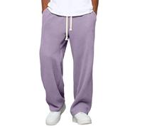 Leisure Trousers Men's Baggy Breathable Jogging Bottoms Long Running Trousers Plain Training Trousers Elastic Waist with Drawstring Outdoor Trousers Comfortable Thin Lightweight Sports Trousers