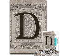 Leisure Wood Puzzle, Adults, Vintage Alphabet D, 1000 Pieces | Section-by-section building: a simple way to organise the image over several sessions.