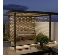 Leisure world 3m x 3m LED Net Lights Plug in Mesh Fairy Lights Outdoor String Lights 8 Modes Waterproof 270 LED Light with Timer for Wedding Christmas Trees, Bushes, Garden, Outdoor Decorations