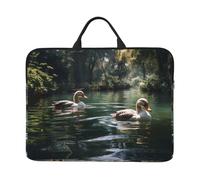 Leisurely Duckling Printed Laptop Sleeve - (16.5 x 12.2 inches) Shockproof Portable Laptop Sleeve