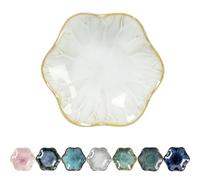 Leisuremix Coffee Spoon Rest for Coffee Bar, Small Ceramic Spoon Rest for Stove Top, Lotus-Leaf Spoon Holder for Kitchen Counter, Utensil Rest Spatula Rest Ladle Holder Tong Rest Mica White