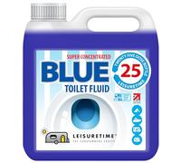 LeisureTime Blue 2 Pack - 2 x 1L Concentrated Toilet Fluid - 50 Treatments - Caravan, Motorhome & Portable Toilet Chemical - Waste Breakdown & Odour Control - Septic Tank Safe & Formaldehyde-Free