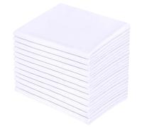 LEISUREWEEK Premium White Pillowcases 12 Pack, Standard Queen Size, Soft Brushed 1800 Thread Count Microfiber, Allergies Free, Wrinkle Resistant, Tailoring Iron, 1 Dozen Bulk Pillowcases Set
