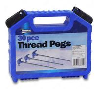 Leisurewize 30 Piece Thread Pegs Set Caravan Camping Outdoors Tent