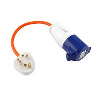 Leisurewize - Caravan Mains Adaptor Hook Up Leads, Motorhome Electric Supply - CE Approved Camping Industrial Mains Power (3 Pin Plug Adaptor)