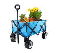 Leisurewize- Heavy Duty Outdoor Trolley - Folding All Terrain Trolley Cart with Wheels, 80kg Capacity, Steel Frame & Weather-Resistant Fabric, 89 x 49 x 57cm