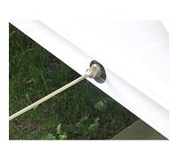 30Cm Corner Steady Winder Extension Socket - Silver, Silver One Size