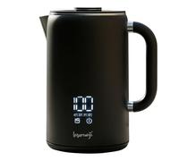 Leisurewize Electric Kettle Black 1.7L with Touch-Control LED Display, Temperature Control 45-100°C, Stainless Steel Interior, 360° Swivel Base & Auto Shut-Off