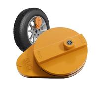 Leisurewize - EVO Wheel Lock, Heavy-Duty Caravan AL-KO Reciever Wheel Clamp, Compact Anti-Theft Tyre Lock with Keyed Lock, Adjustable & Weather-Resistant, 3 Keys