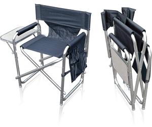 Leisurewize Folding Aluminium Directors Chair Camping Caravan - Graphite LW4