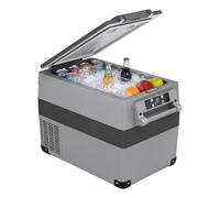 Leisurewize Glacier 40L Compressor Fridge Freezer - Dual Zone Portable Cooler, LED Temperature Display, DC & AC Compatible, Car & Camping Electric Cool Box with Charging Ports