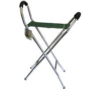 Leisurewize Lightweight Alloy Frame Travel Folding Walking Aid Stick Stool Chair