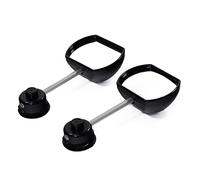 Leisurewize LWACC299 Twin Towing Mirrors - Stick-on Side Mirrors - Flat + Convex | Exterior Clip-on Mirror for Caravan, Trailer, Campervan, RV, Motorhome