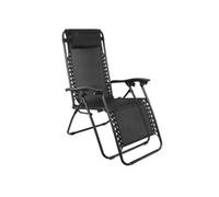 Leisurewize Outdoor, Portable & Camping Folding Sturdy Dream Catcher Relaxer Reclining Chair- Black