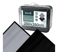 Leisurewize - Premium Awning Carpet 2.5m x 2.5m - Reversible Light Grey/Charcoal Breathable Caravan & Motorhome Groundsheet Mat - Durable Outdoor Universal Camping Flooring