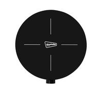 Leisurewize - Single Compact Induction Hob 200-1400W, 9 Temperature Settings 60-240°C, Steel or Cast-Iron Cookware Only, Easy Clean Modern Cooker For Caravans, Motorhomes, Travelling