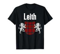 Leith Clan Scottish Name Coat Of Arms Tartan T-Shirt