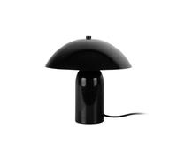 Leitmotiv Asuto Table Lamp - Black - Modern Mushroom-Style Iron Lamp - 24 x 23.5 cm - E27 Fitting - 180 cm Cable - Contemporary Bedroom & Living Room Lighting