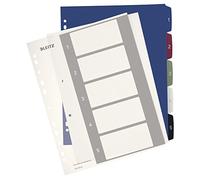 Leitz 1-5 Index, A4, PC Printable, Heavy Duty Plastic, Extra Wide, 12350000