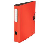 Leitz 100 Quality Folder 180° Active Solid Slim Light red