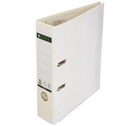 Leitz 10070001 Quality Folder for Paper A4 with Slits Wide White