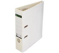 Leitz 10070001 Quality Folder for Paper A4 with Slits Wide White