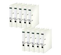 Leitz 10080001 Quality Folder Paper A4 with Slits Narrow,Cream White